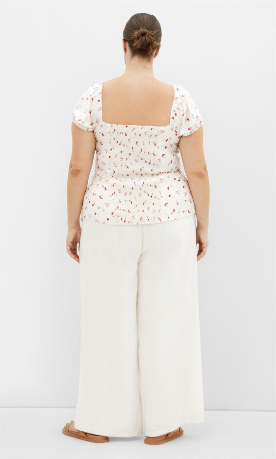Daydreamer Print Top - ivory, WHITE, alternate image number 2