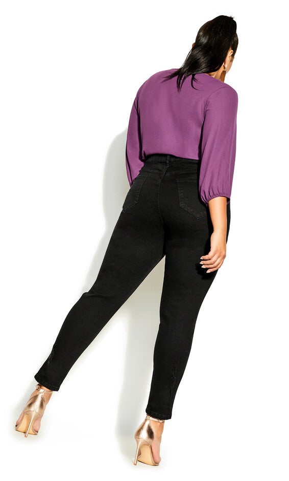 Harley Rip Cuff Jean - black, BLACK, alternate image number null
