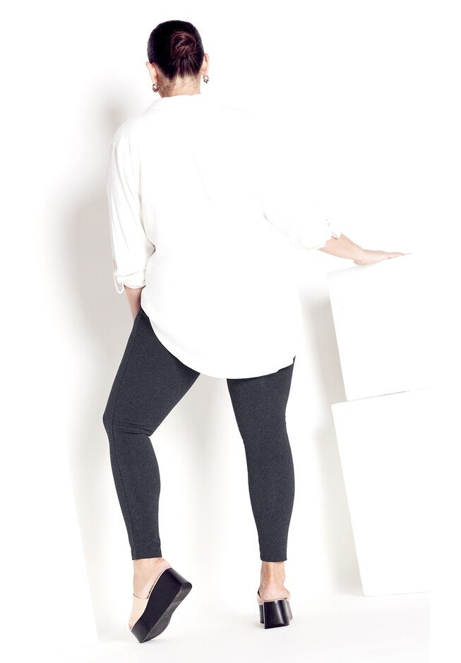 High Rise Legging, CHARCOAL, alternate image number null