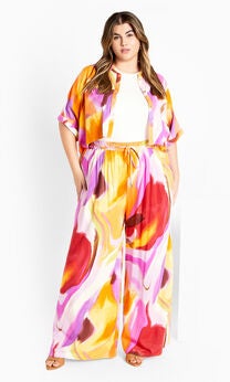 Esme Print Pant - yellow