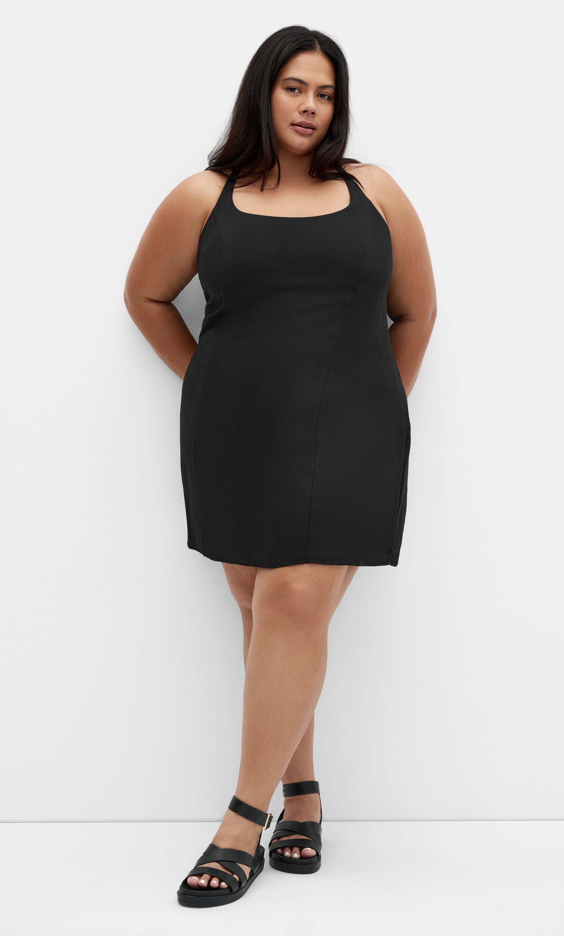 Caitlin Dress - black, BLACK, hi-res image number 0