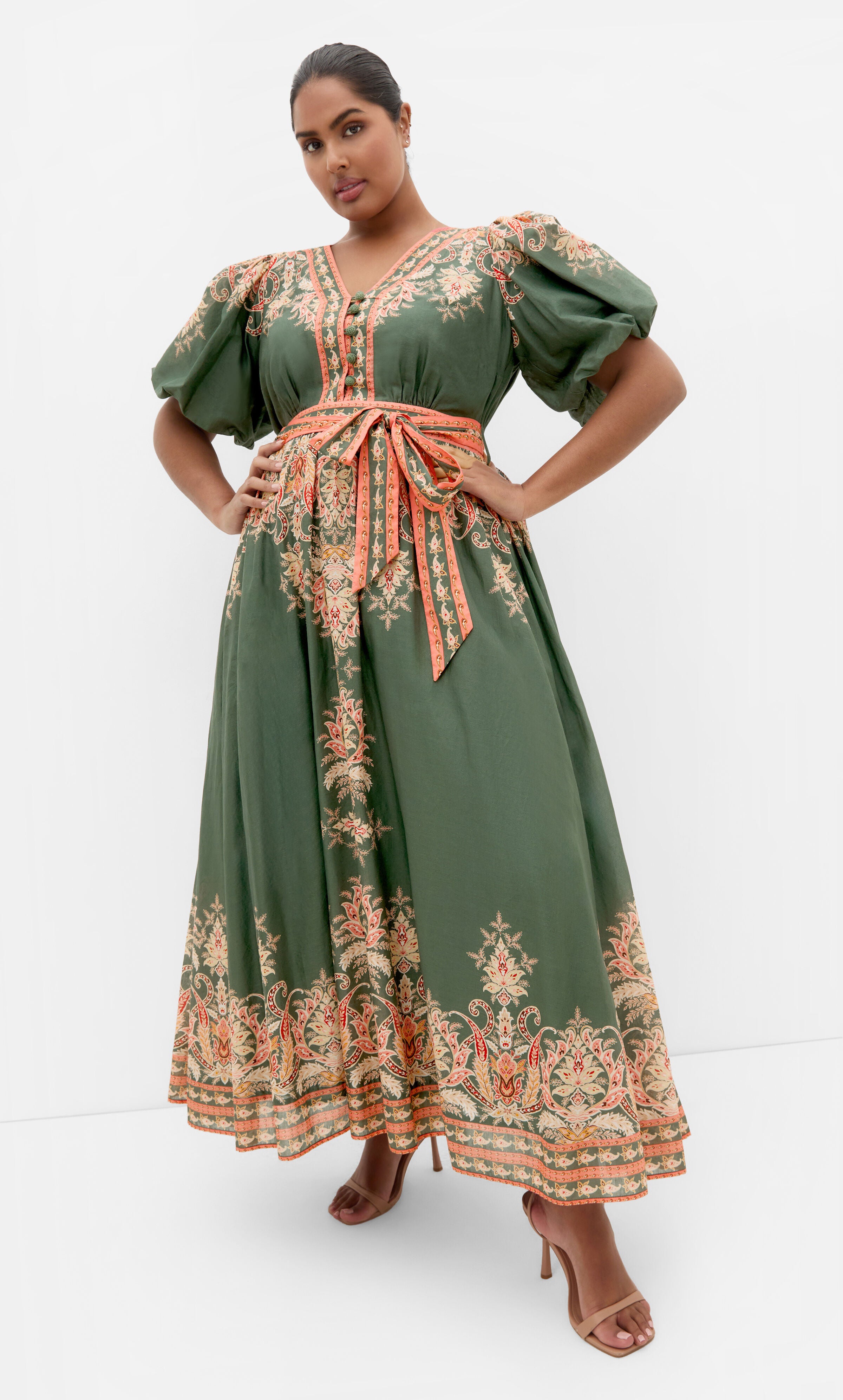 Higher Love Maxi Dress, GREEN, alternate image number 2
