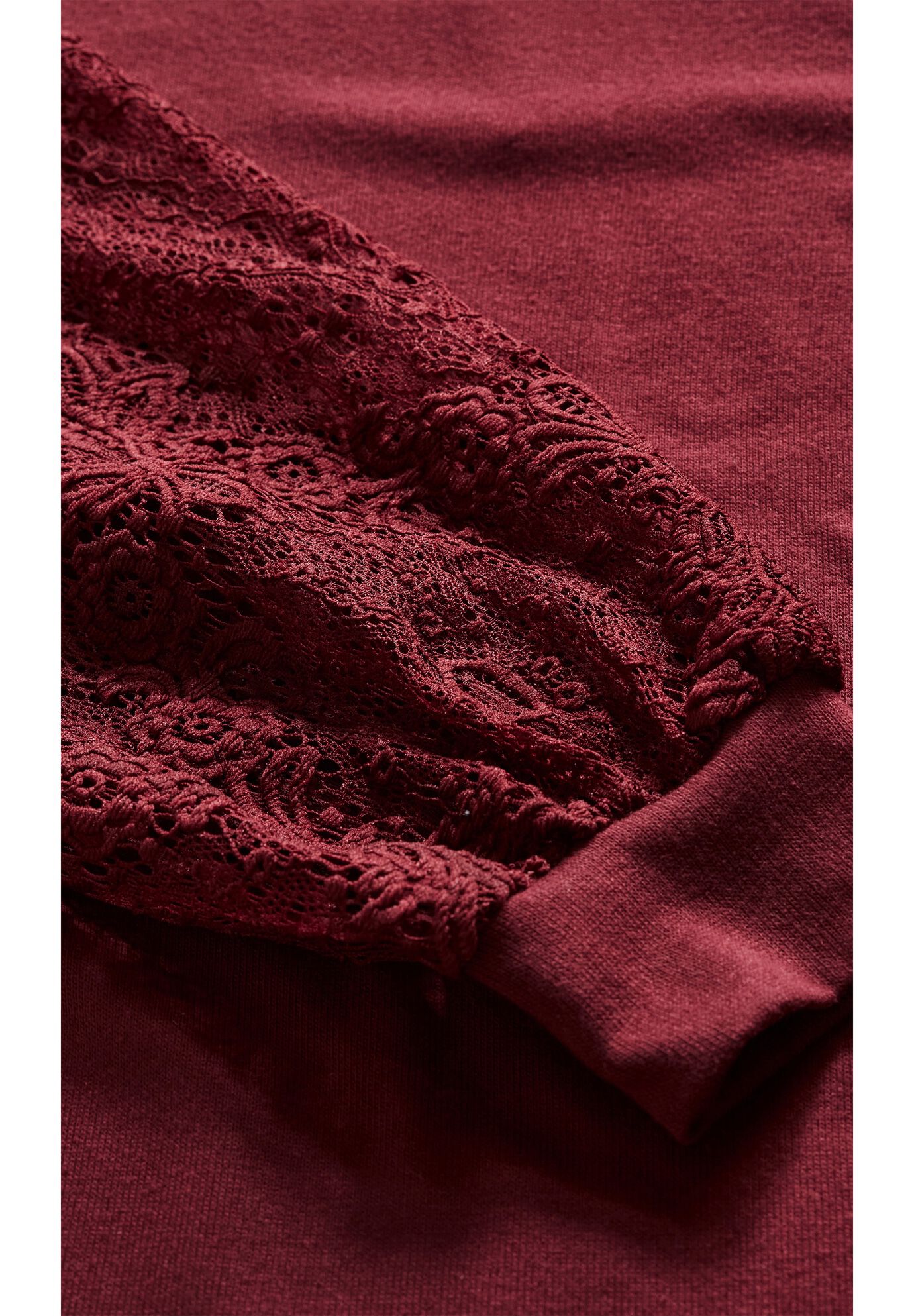 Parker Lace Long Sleeve Top, HENNA, alternate image number 6