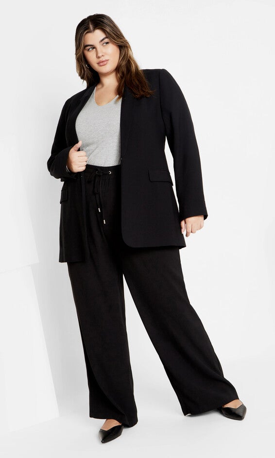 Annie V Top - light grey marle, LIGHT GREY MARLE, alternate image number null