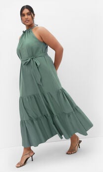 Kiana Maxi Dress - light khaki