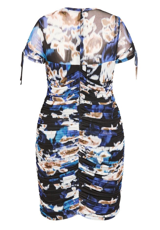 Fallon Print Dress - blue, BLUE, alternate image number 5