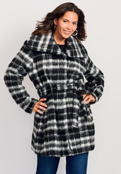 Wing Collar Belted Coat