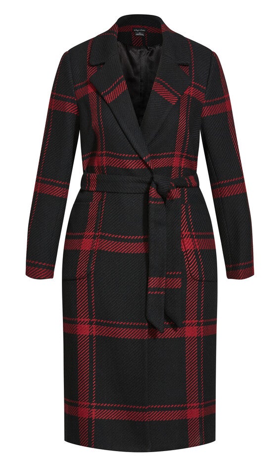 Checkmate Coat - ruby, RED, alternate image number null