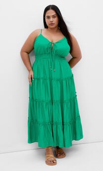 Aiza Maxi Dress - greenstone