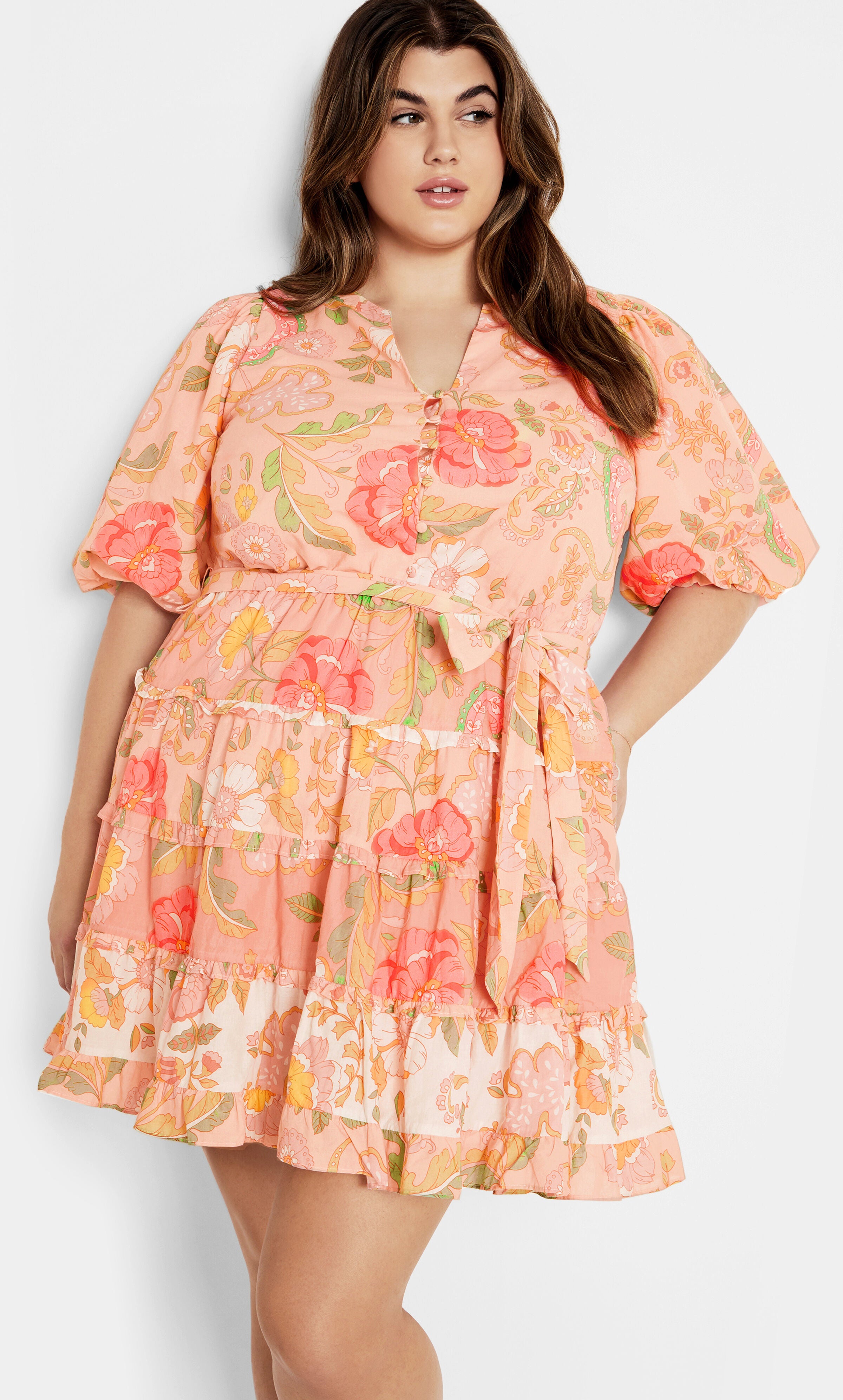 Leona Dress - bellini, PINK, alternate image number 2