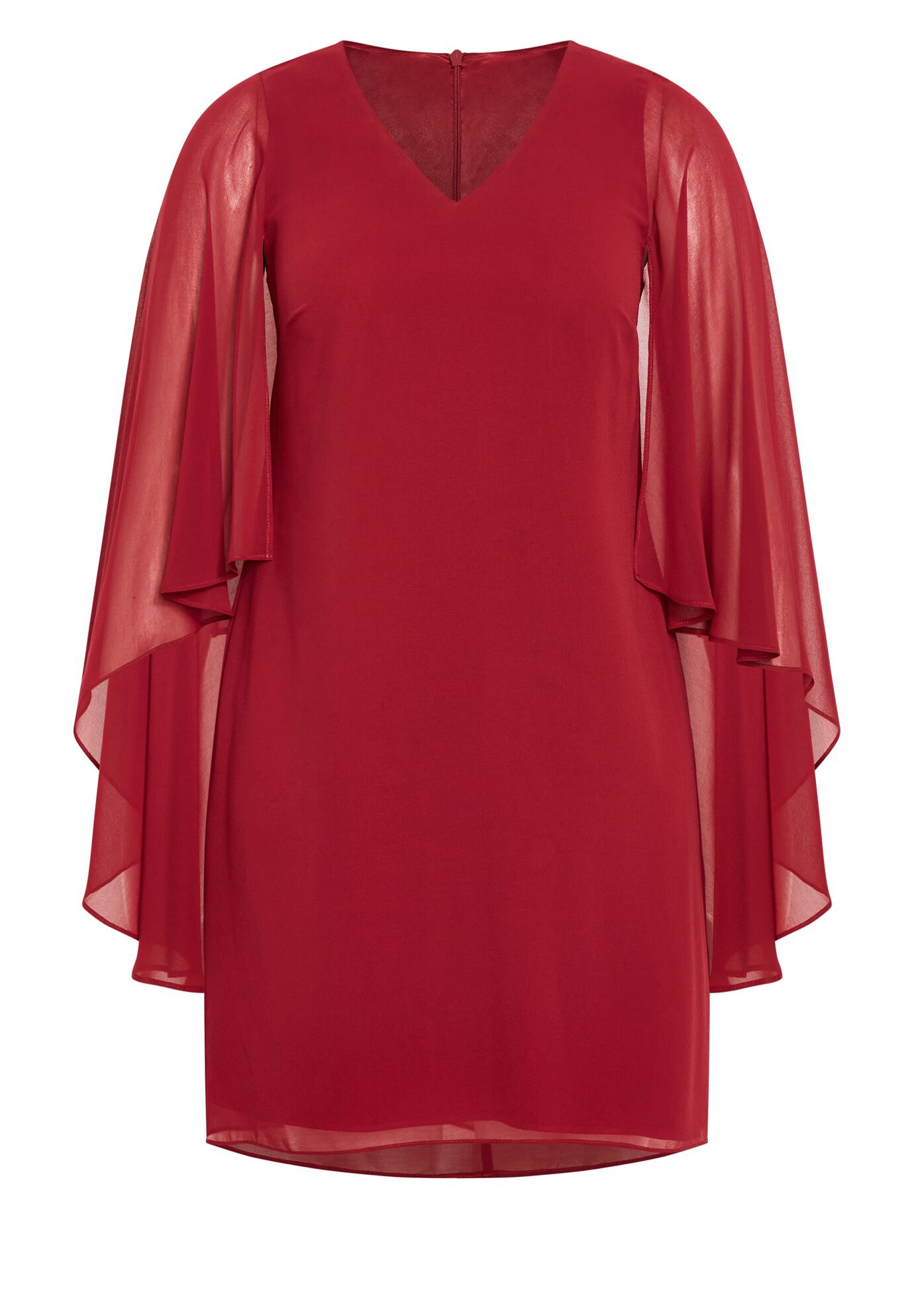 Nina Cape Dress, RUBY, alternate image number 6
