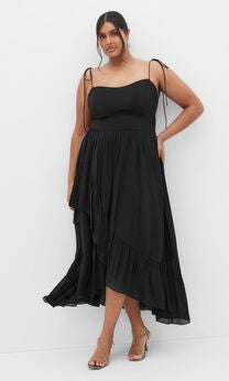 Hailey Maxi Dress - black