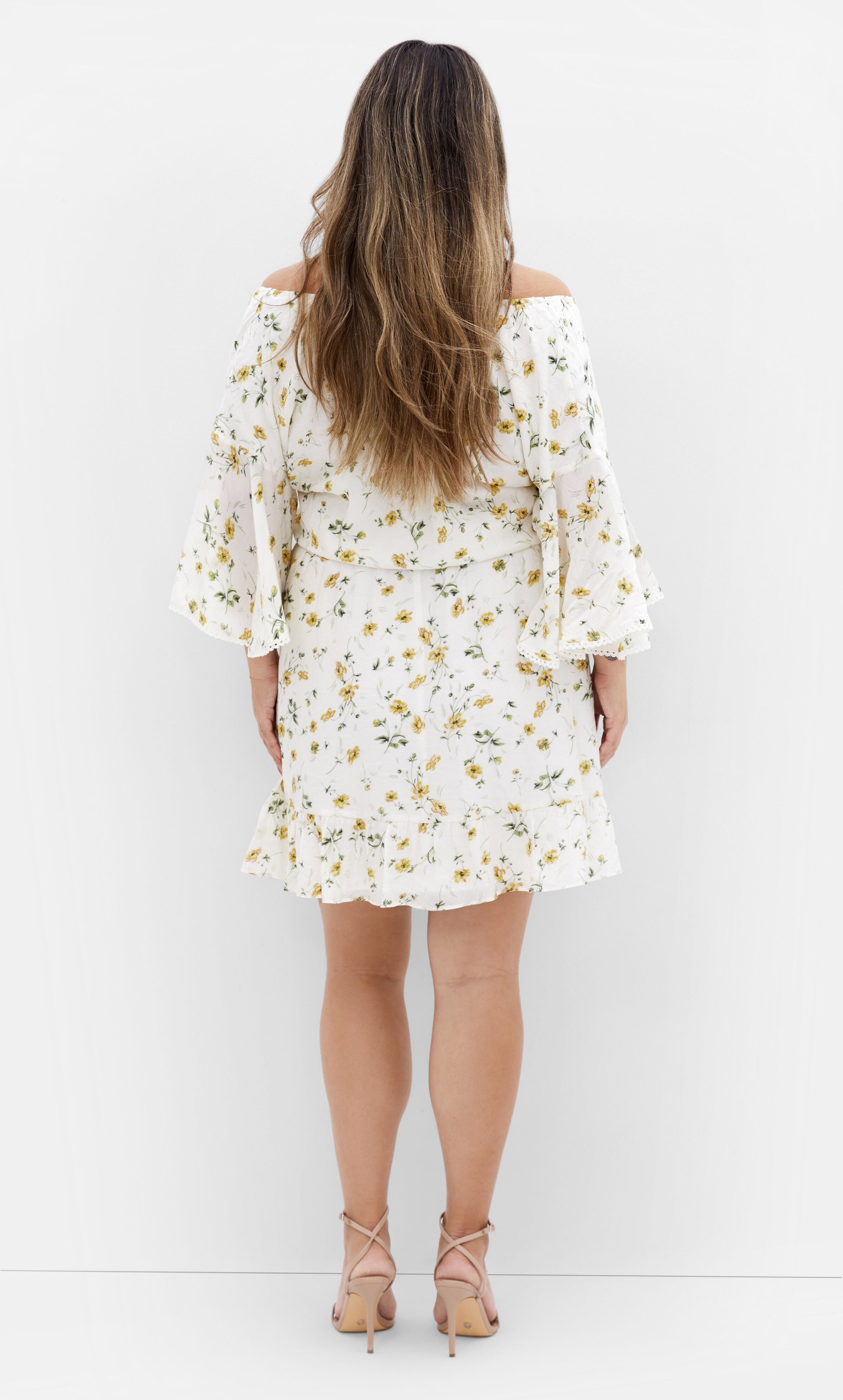 Ayanna Dress - print, WHITE, alternate image number 2