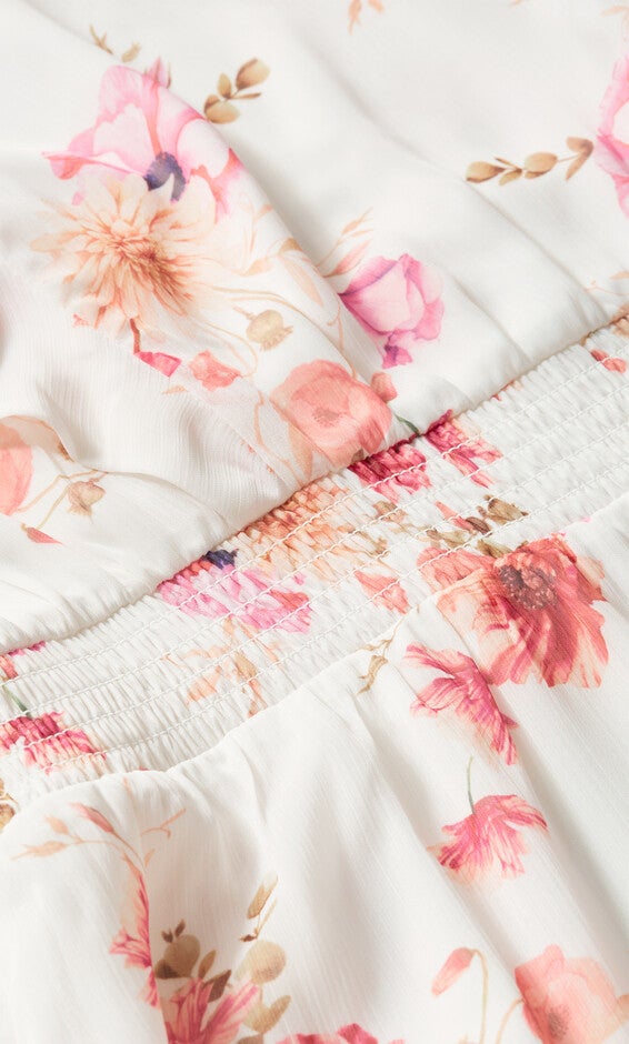 Romantic Print Dress - ivory, IVORY PATRICE BLOOM, alternate image number 6
