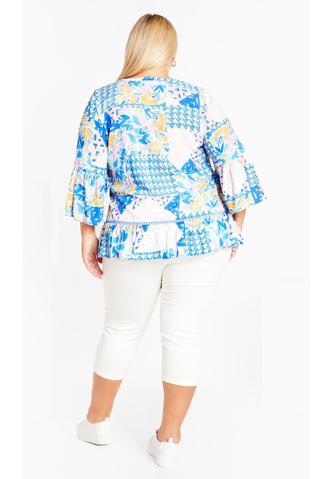 Laura Print Shirt, CONEY ISLAND, on-hover image number null