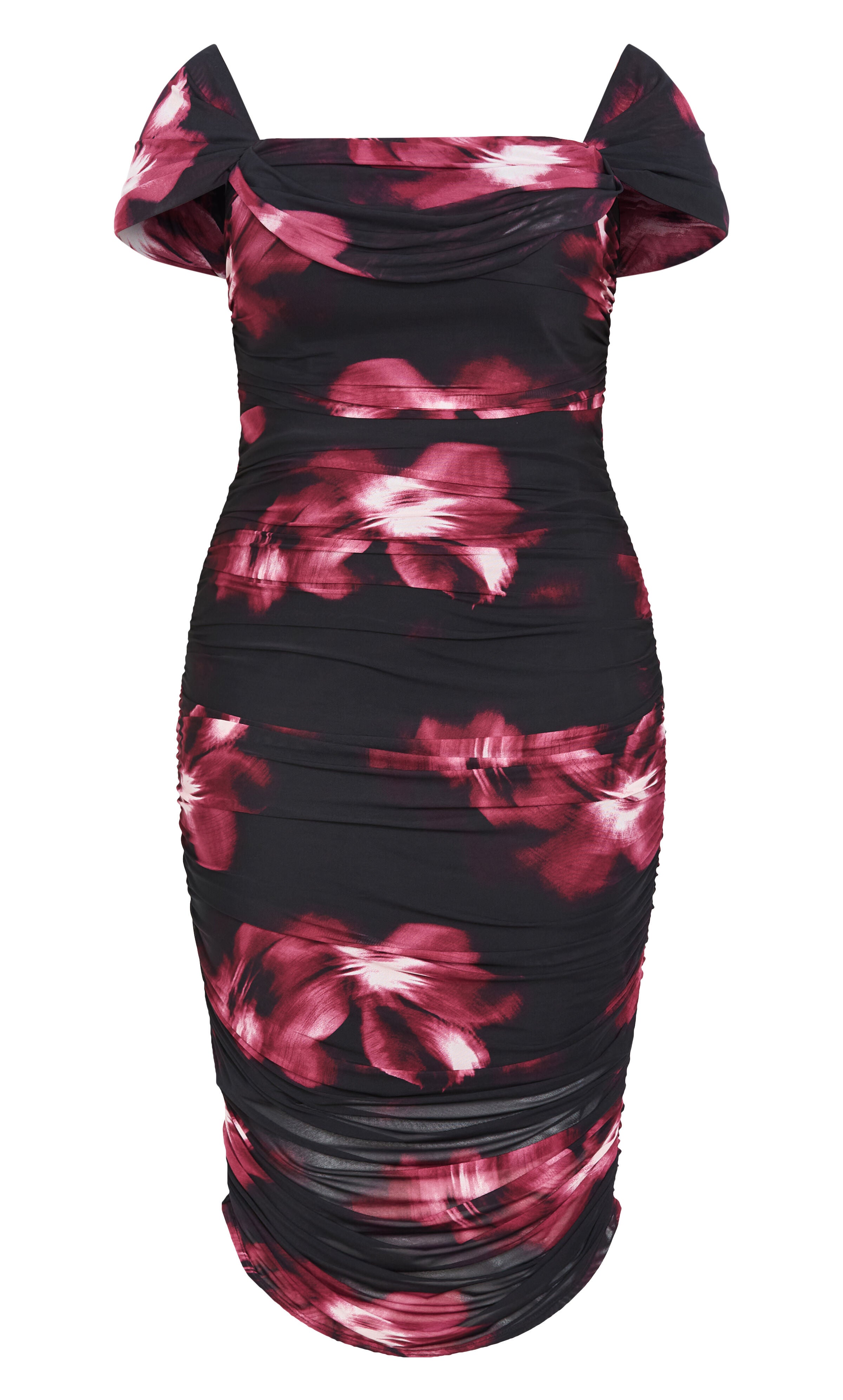 Jazmin Print Dress - cherry print, PURPLE, alternate image number 5