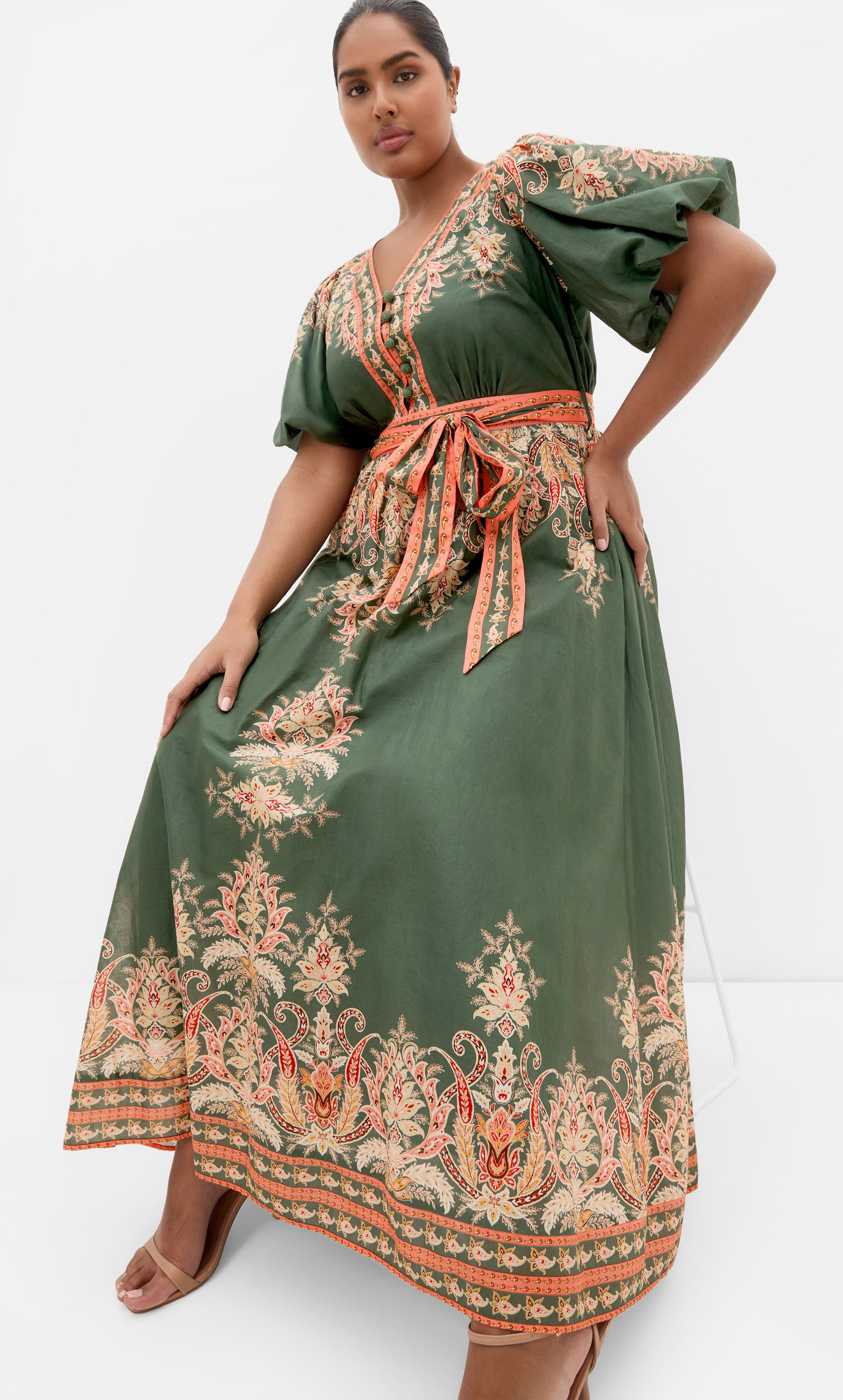 Higher Love Maxi Dress, GREEN, hi-res image number 0