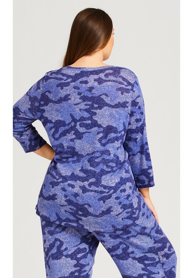 Hacci Camo Top, CAMO LILAC, on-hover image number null