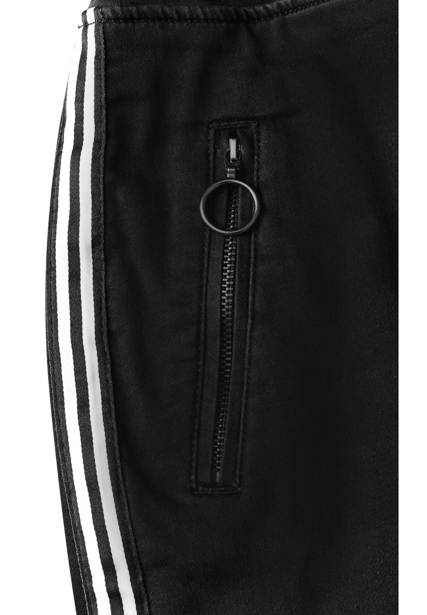 Shay Side Stripe Denim Jogger, BLACK WASH, alternate image number 6