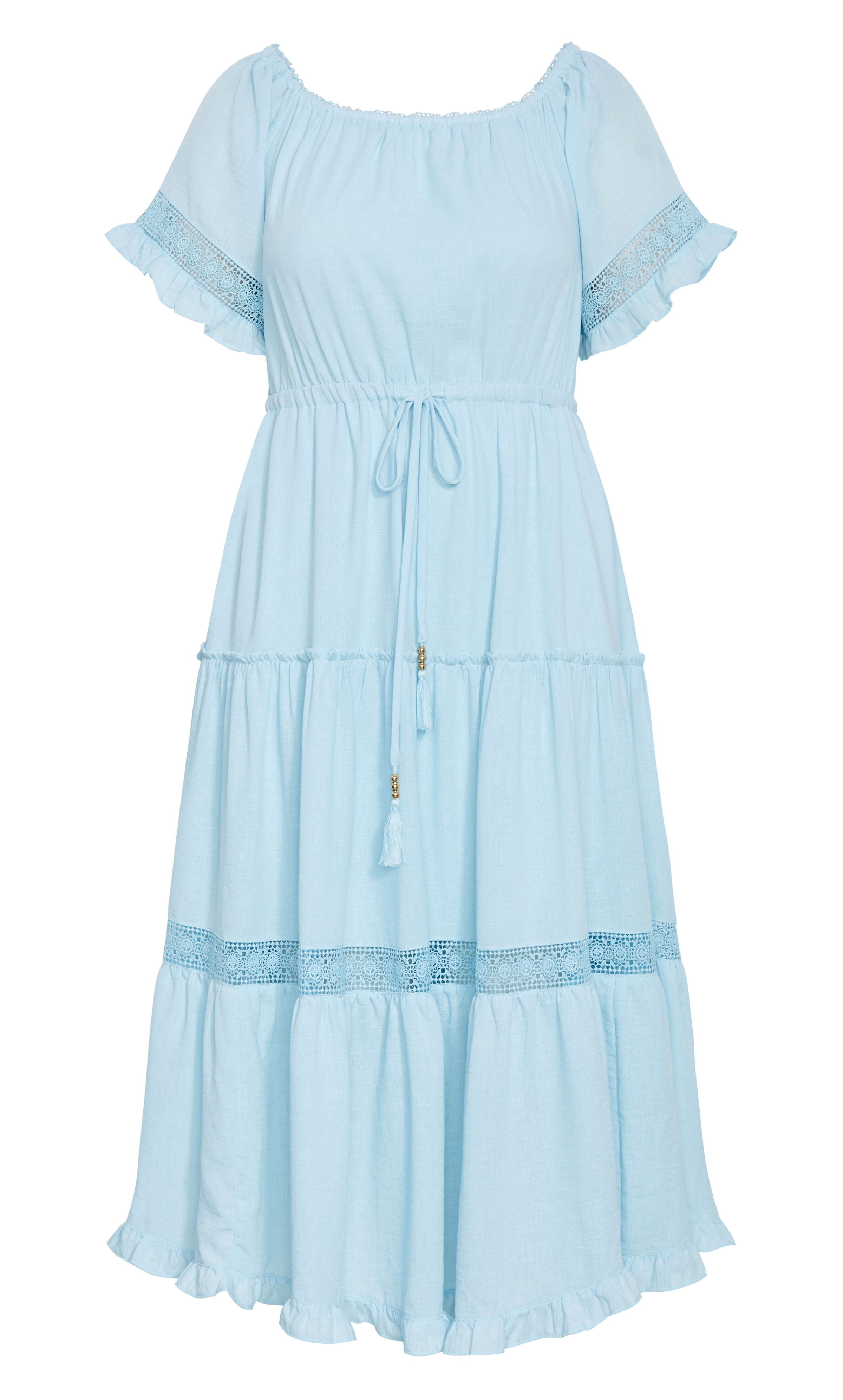 Angel Midi Dress - ice blue, BLUE, alternate image number 5