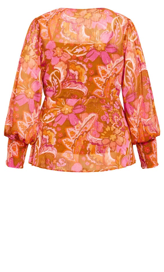 Alexis Print Top - sienna, PINK, alternate image number null