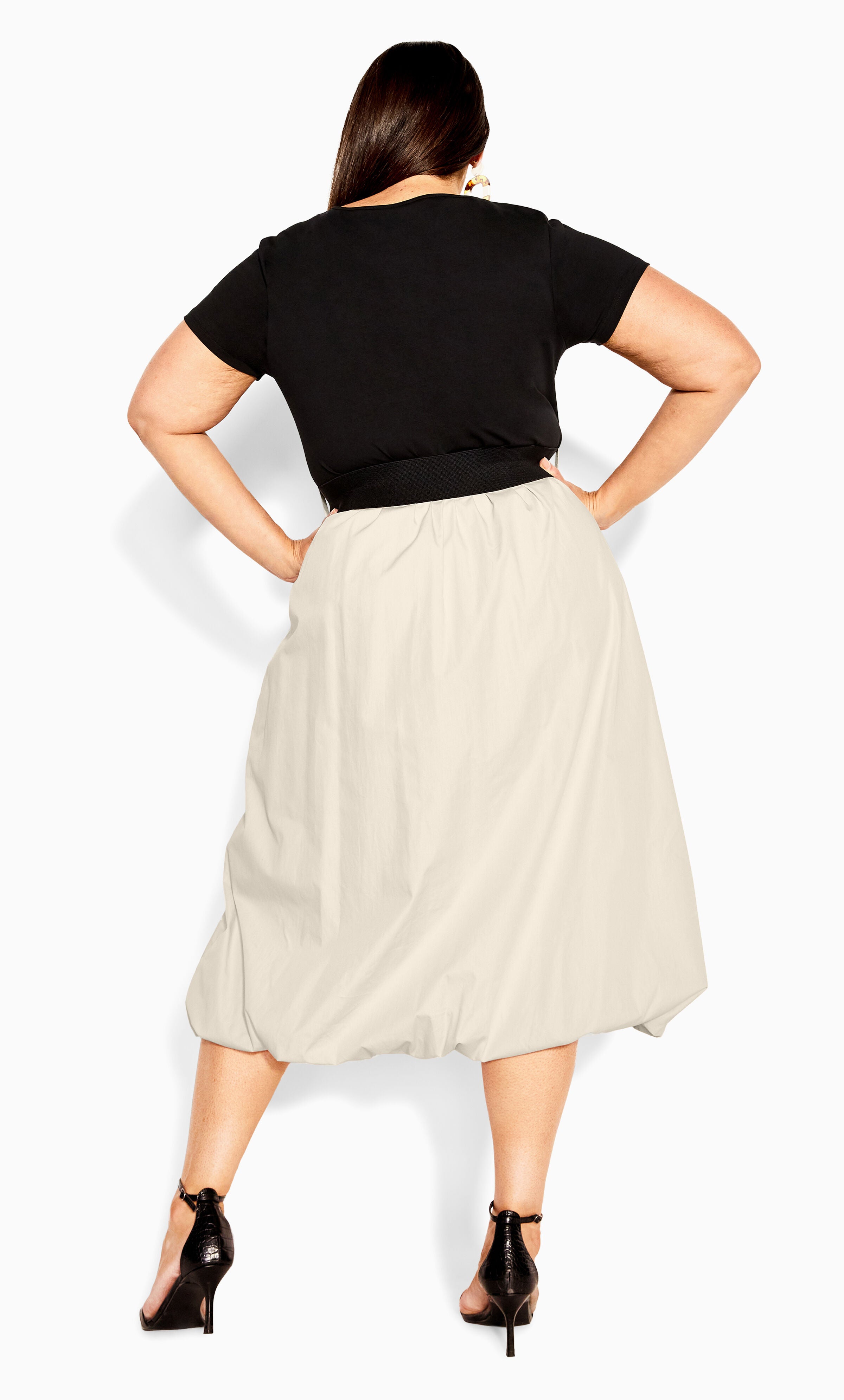 Paris Days Dress - buff, BUFF/BLACK, alternate image number 2