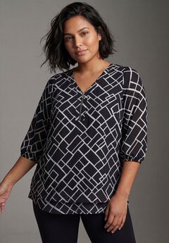Plus Size 100% Polyester Tops