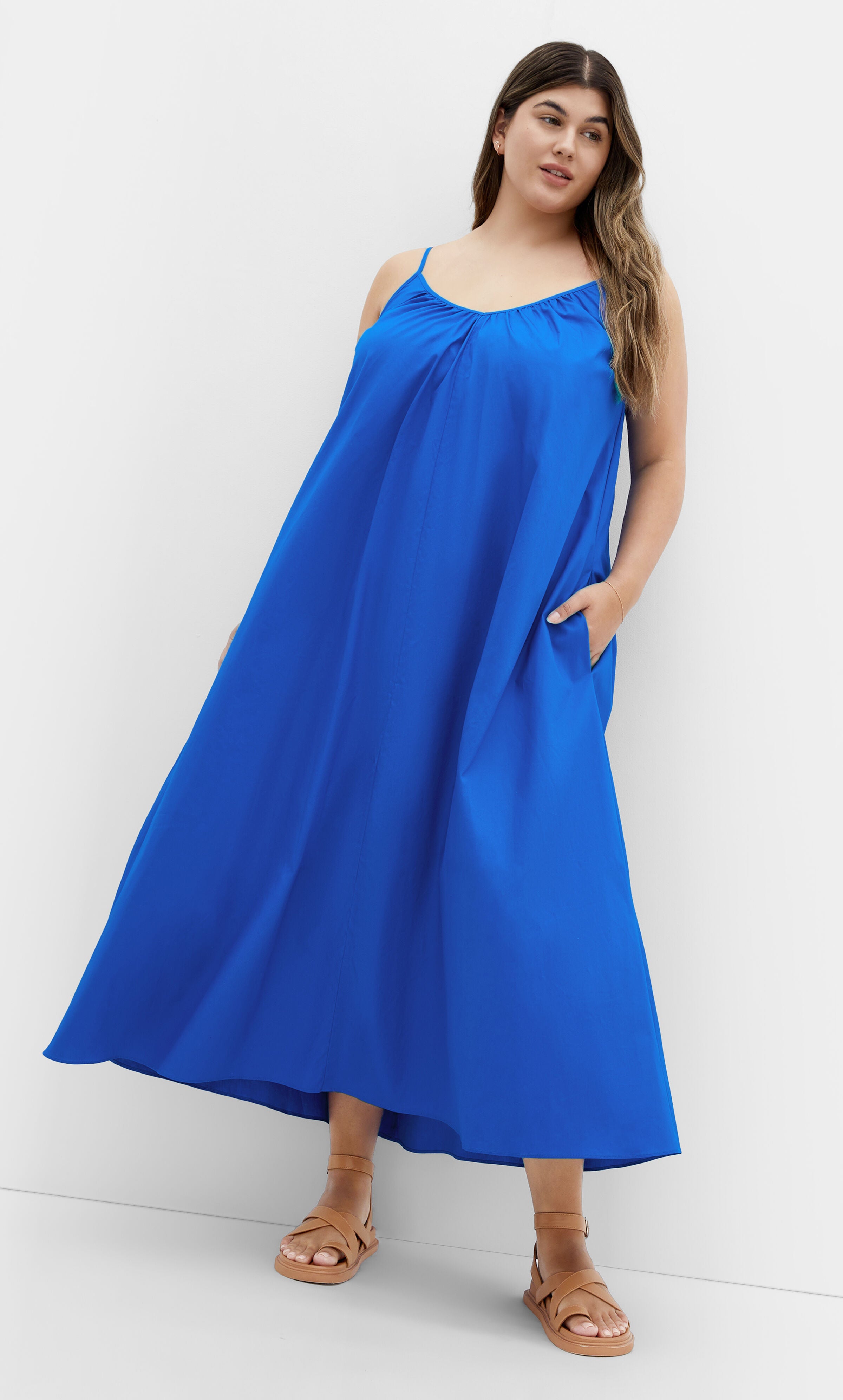 Maci Maxi Dress - cobalt, BLUE, alternate image number 1