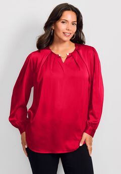 Plus Size Red Tops For Valentine