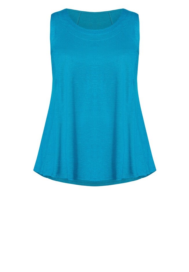 Fit N Flare Tank, MYKONOS BLUE, alternate image number 7