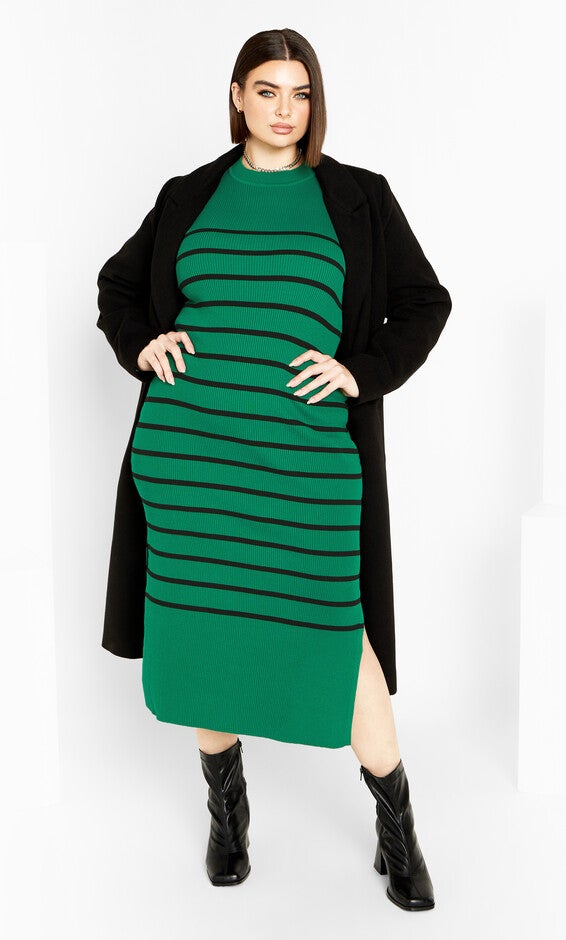 Maddie Dress - green, GREEN/BLK, alternate image number null
