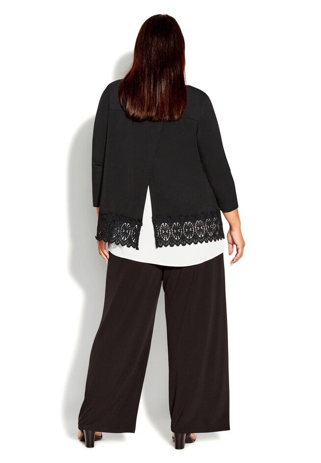 Inta Lace Top, BLACK, alternate image number null