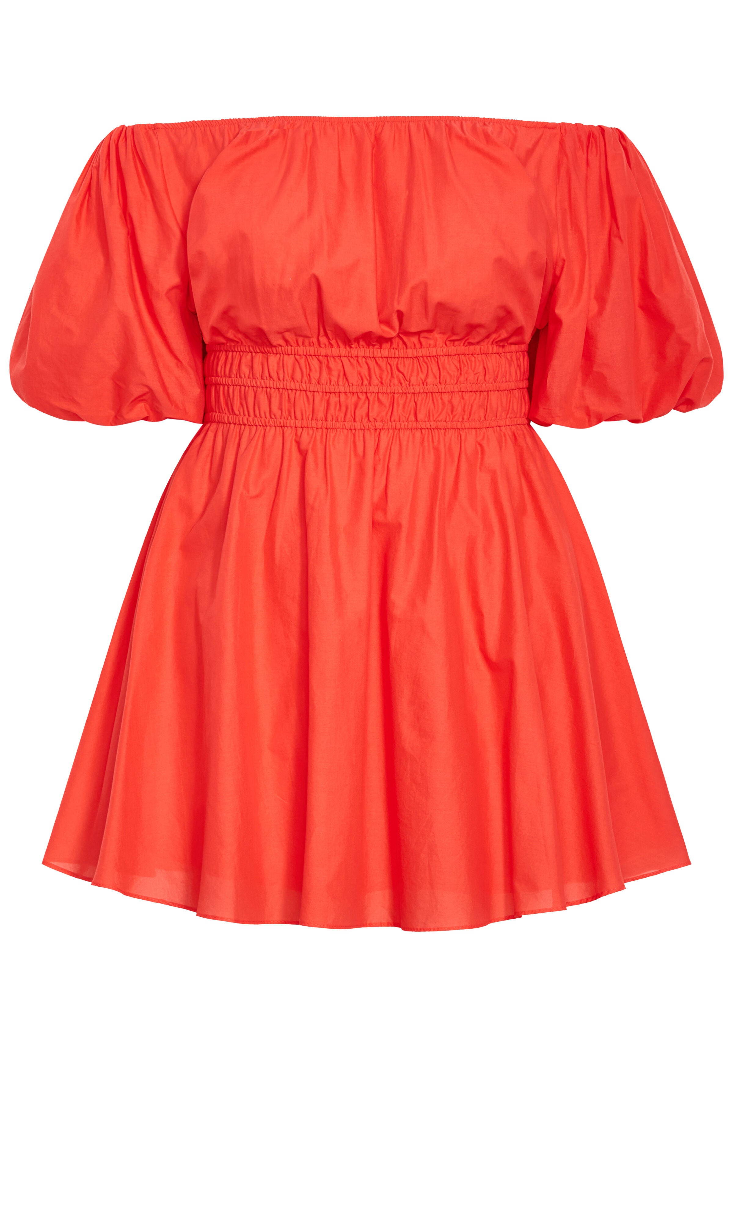 Lillian Balloon Sleeve Dress - pink coral, ORANGE, alternate image number 3