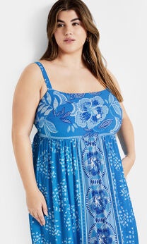 Eden Placement Maxi Dress - ice blue