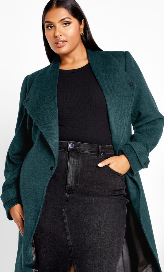 Isabella Coat - emerald, GREEN, alternate image number 2