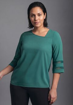 Sheer Bell Sleeve Tunic