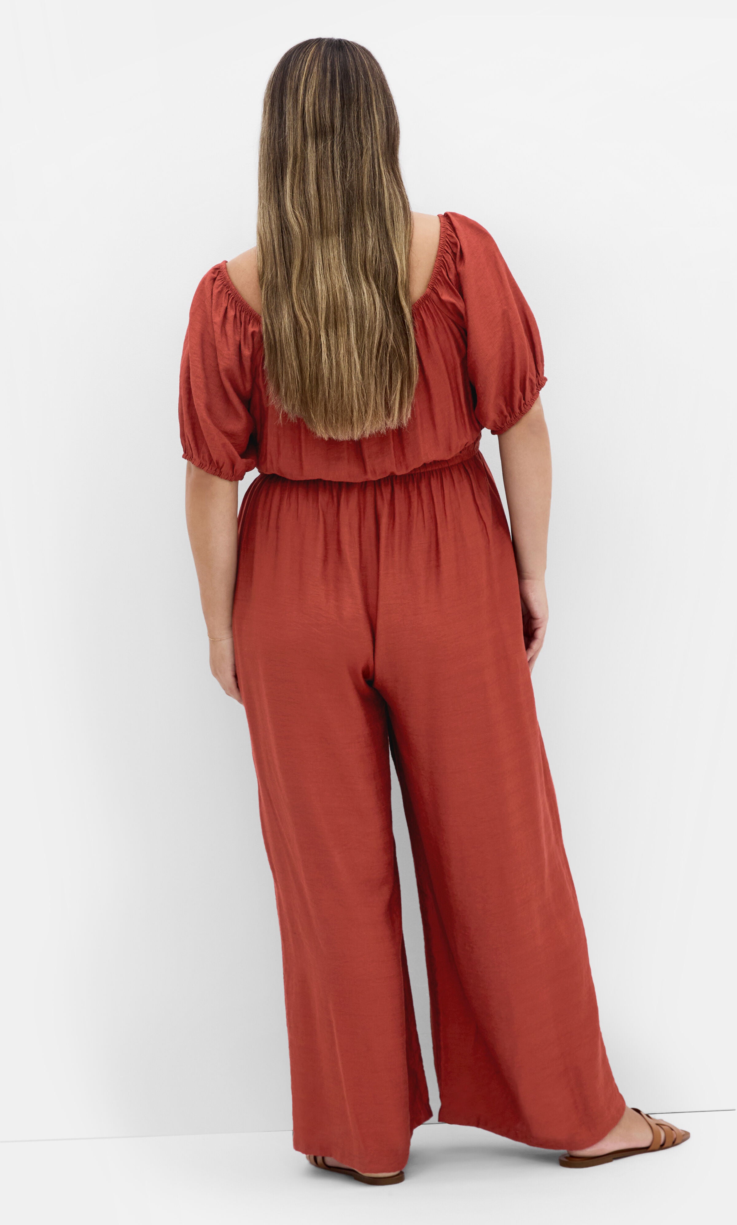 Erica Jumpsuit - cinnamon, BROWN, alternate image number 1