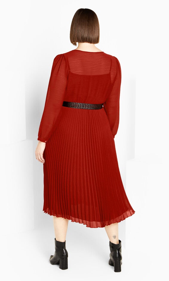 Precious Pleat Dress - sienna, SIENNA, alternate image number null