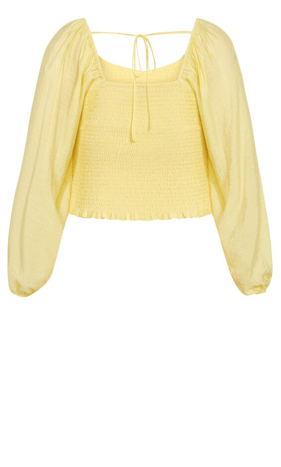 Rowy Top - buttercup, YELLOW, alternate image number null