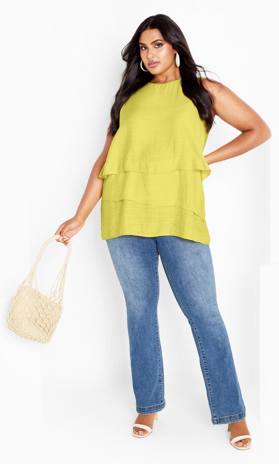 Briella Top - lush lime, YELLOW, alternate image number null
