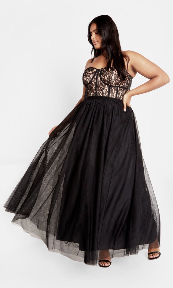 Sweet Beauty Maxi Dress - black, BLACK, alternate image number 1