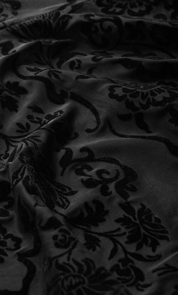 Sienna Mesh Dress - black, BLACK, alternate image number null