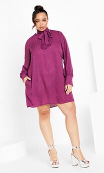 Nailhead Tunic - mulberry