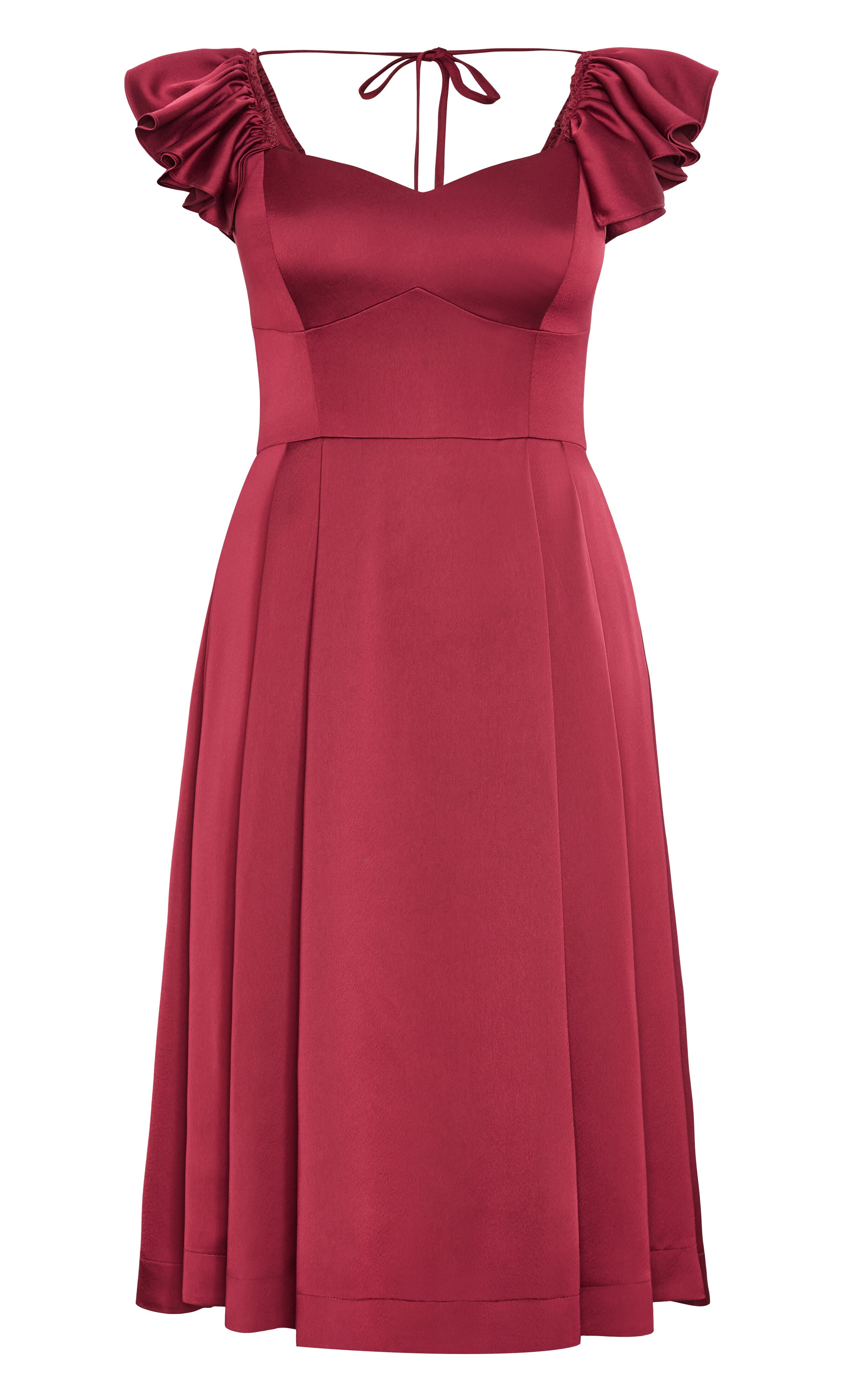 Roselyn Dress - ruby, RED, alternate image number 4