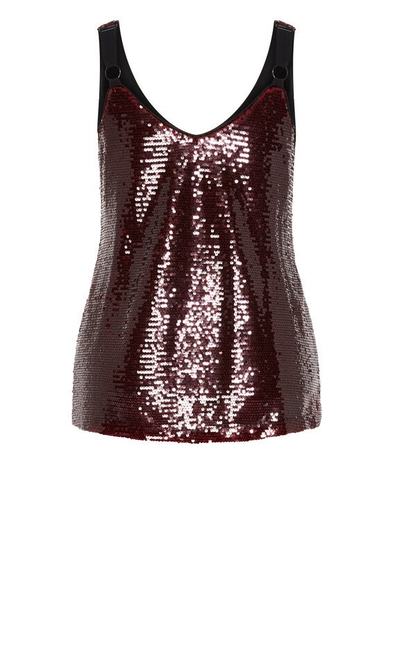 Razzle Dazzle Cami - ruby, RED, alternate image number null