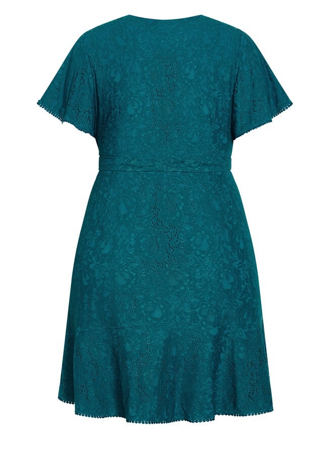Sweet Love Lace Dress - teal, GREEN, alternate image number null