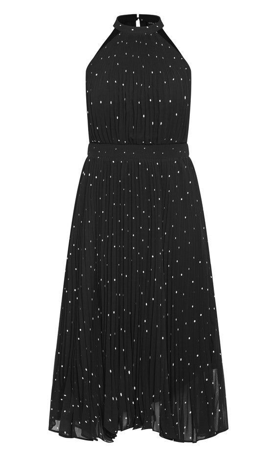 Miriam Print Dress - black, BLACK, alternate image number 4