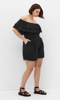 Poppy Playsuit - black