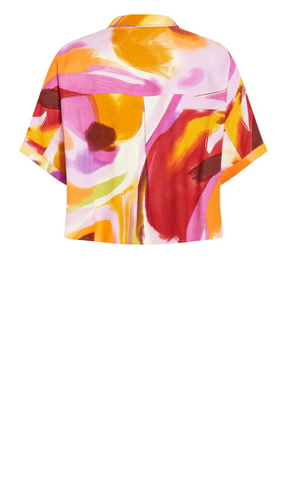 Esme Print Shirt - yellow, SUMMER, alternate image number 5
