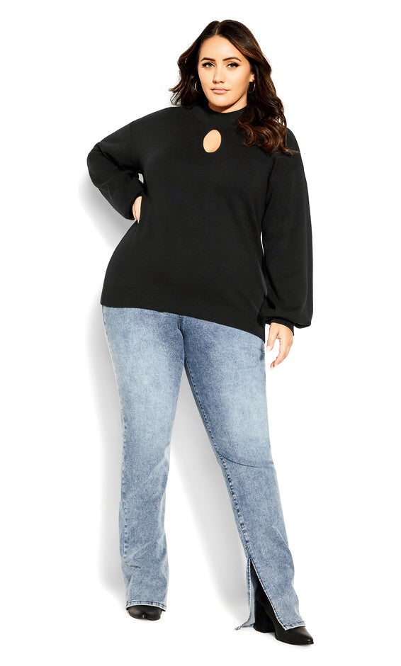 Evelyn Sweater - black, BLACK, alternate image number null